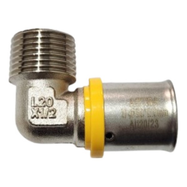 Encontraproduto.com.br - Cotovelo com Rosca Macho 20mm - 1/2