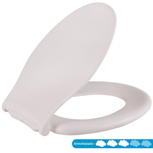 Encontraproduto.com.br - Assento Astra Tpic/k Para Bacia Infantil Almofadado Branco