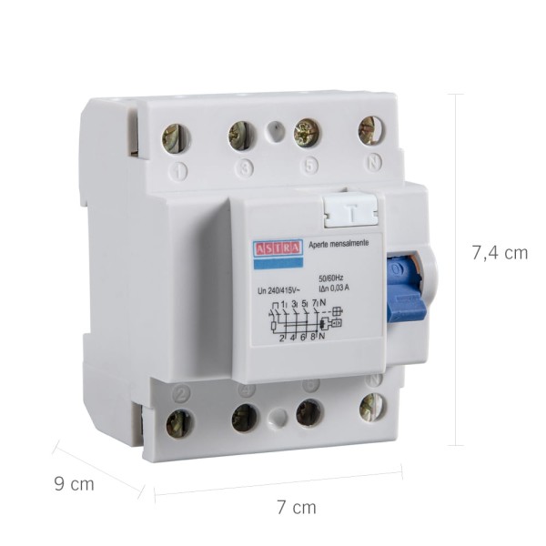 Encontraproduto.com.br - Dispositivo Diferencial Residual Tetrapolar 40A Astra