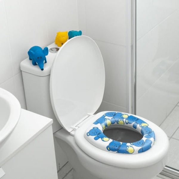 Encontraproduto.com.br - Assento Sanitário Redutor Almofadado Urso Infantil - ASTRA