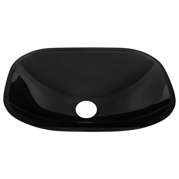 Encontraproduto.com.br - Cuba de Vidro Rubi 31x31cm Preta Sem Válvula Astra