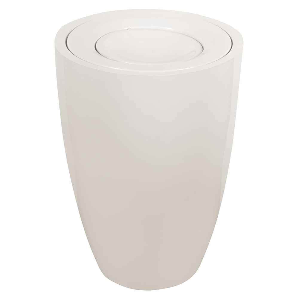 Encontraproduto.com.br - Lixeira Fibra de Vidro 100L com Tampa Basculante em Fibra Astra