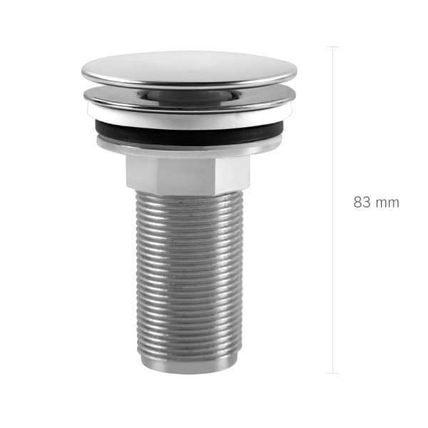 Encontraproduto.com.br - Válvula Click Cromada de 7/8