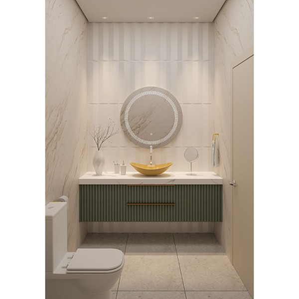 Encontraproduto.com.br - Revestimento Plástico 3D Zen Reto 1M² - 4 Placas Branca Astra