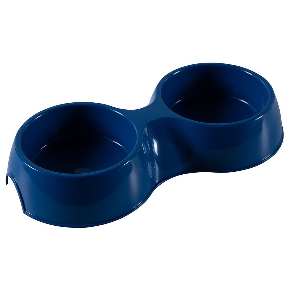 Comedouro Duplo com Capacidade Total de 1200ml Astra
