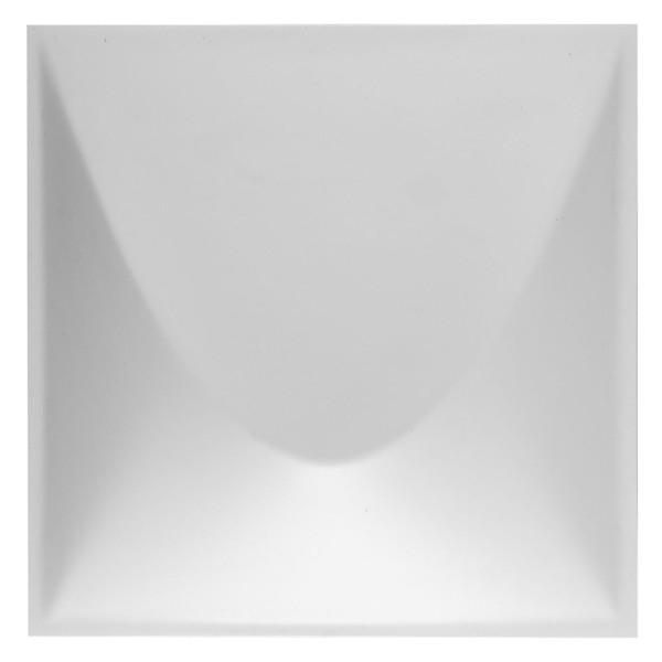 Encontraproduto.com.br - Revestimento Plástico 3D Duna com Fita Dupla Face 1m² - 16 Placas Branca Astra