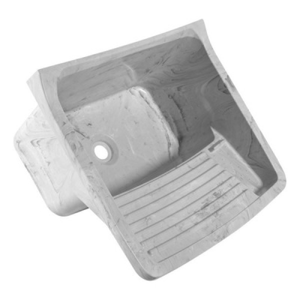 Encontraproduto.com.br - Tanque Plástico Marmorizado 22 Litros 47 x 42,8 x 26,7 cm Branco Astra