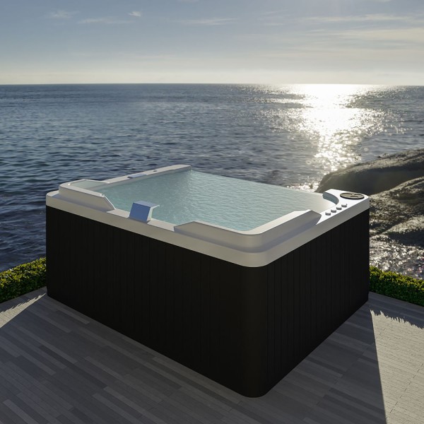 Encontraproduto.com.br - SPA Eccellenza de Borda Infinita Gran Luxo em Acrílico Branco 240 cm - Volume Ideal 810 litros Astra