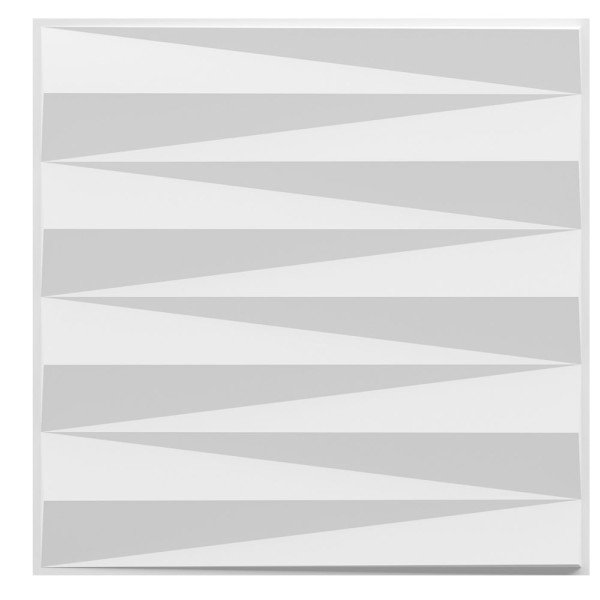Encontraproduto.com.br - Revestimento Plástico 3D Trama com Fita Dupla Face 1M² - 4 Placas Branco Astra