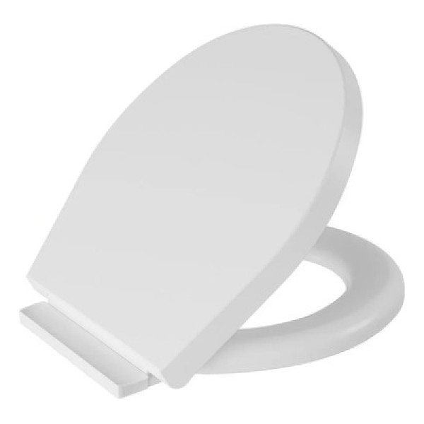 Assento Sanitário Astra Tov/ScK Oval Soft Close Click Almofadado Branco