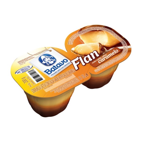 Sobremesa Láctea Batavo Flan Baunilha com Caramelo 100g
