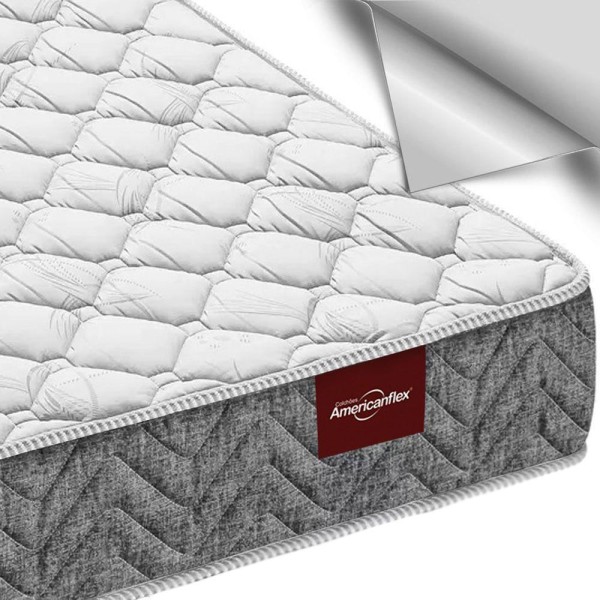 Encontraproduto.com.br - Colchão Amx Foam Espuma D33 Americanflex Solteiro 88x188x14cm - Super Combo Feito Pra Você