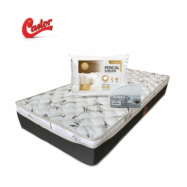 Encontraproduto.com.br - Colchão Amx Foam Espuma D33 Americanflex Solteiro 88x188x14cm - Super Combo Feito Pra Você