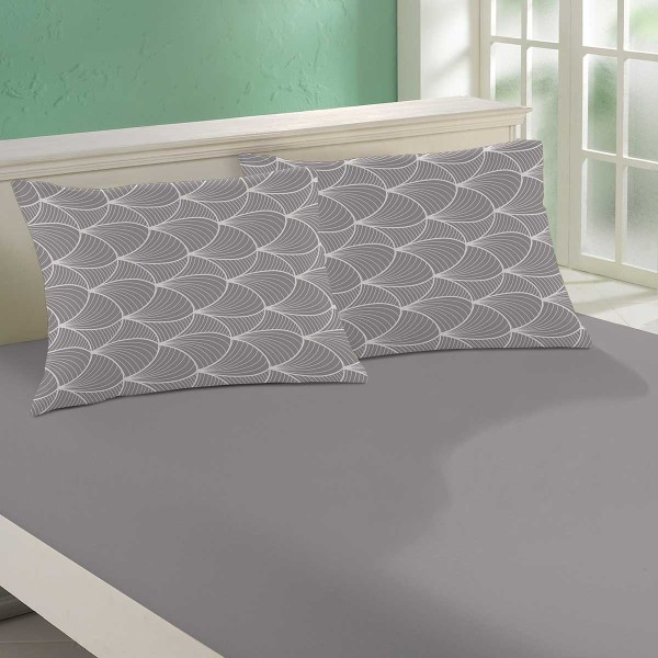 Encontraproduto.com.br - Jogo De Cama Casal Simples 3 Peças 100% Algodão Teka Crystal Shell