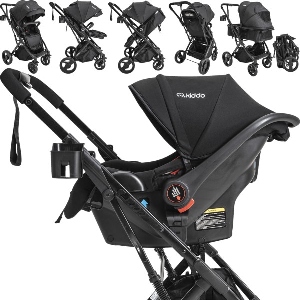 Encontraproduto.com.br - Carrinho de Bebe Bebe Conforto Base ISOFIX Kiddo Vox II Preto