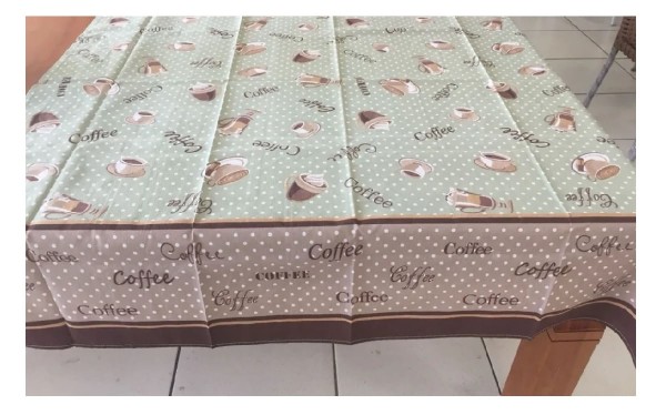 Encontraproduto.com.br - Toalha Mesa Quadrada Teka Basic 140x140 Coffee