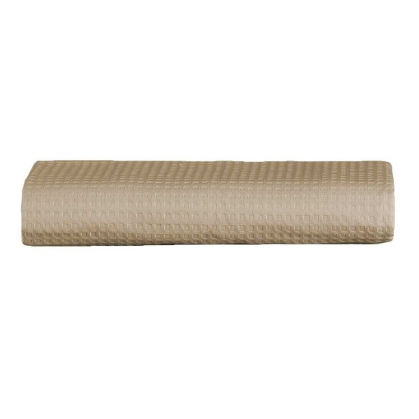 Encontraproduto.com.br - Colcha Solteiro 100% Algodão Cama Genova Teka Bege 1,60 x 2,20 1 Peça