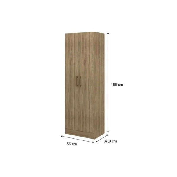 Encontraproduto.com.br - Armário Multiuso Lavanderia 525 c/ 2 Portas Branco - Carraro