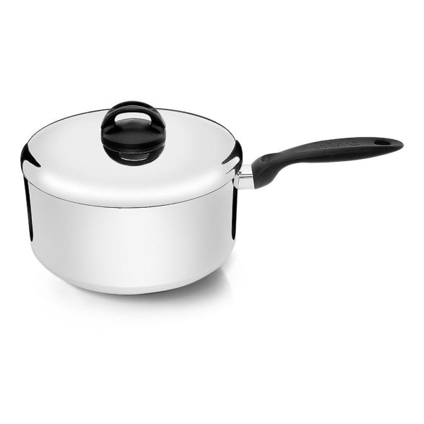Panela De Alumínio Polido Com Cabo 24cm 5L Eterna Nigro