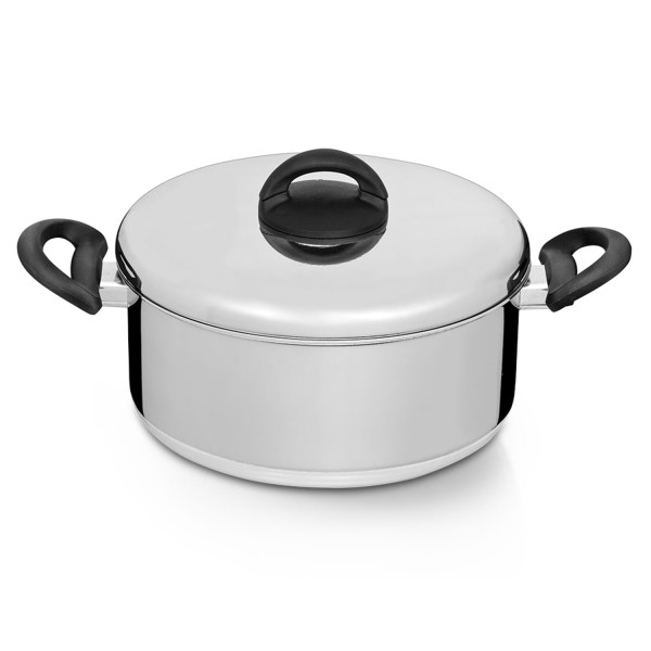 Encontraproduto.com.br - Caçarola Criativa 24 cm 4,7 Litros em Alumínio Polido Nigro
