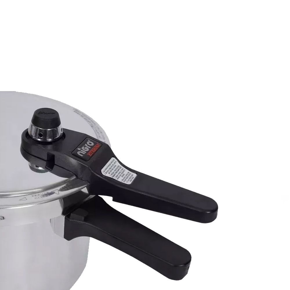 Encontraproduto.com.br - Panela de Pressão 4,5 L Nigro Eterna Fechamento Externo em Alumínio Polida