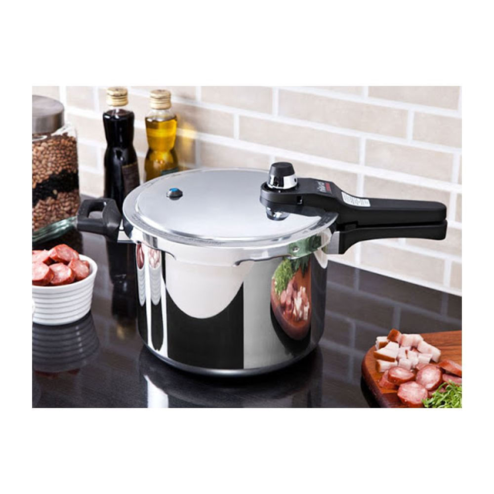 Encontraproduto.com.br - Panela de Pressão 4,5 L Nigro Eterna Fechamento Externo em Alumínio Polida