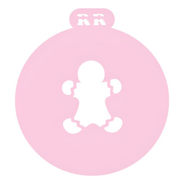 Encontraproduto.com.br - Stencil Boneco De Gengibre - Ref.4085 - 1 Unidade