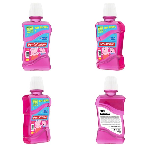 Encontraproduto.com.br - KIT GEL DENTAL + ESCOVA + FIO DENTAL + ENXAGUANTE - PEPPA