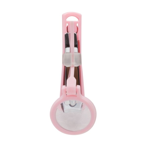 Encontraproduto.com.br - CORTADOR DE UNHA COM LUPA SORTIDO - 7555 -ROSA