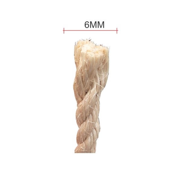 Encontraproduto.com.br - Corda de Sisal Elastobor Natural Biodegradavel 6MM