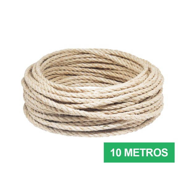 Encontraproduto.com.br - Corda de Sisal Elastobor Natural Biodegradavel 6MM