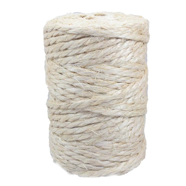 Fio de Sisal Elastobor Natural 200/3 Rolo com 1KG