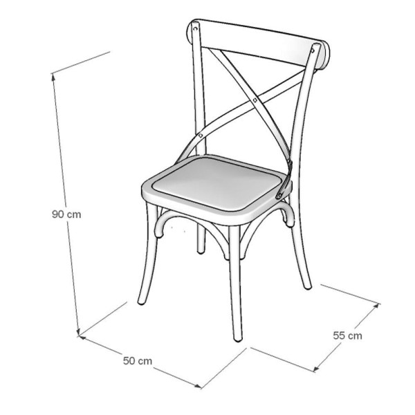 Encontraproduto.com.br - Jogo De Mesa Eiffel Redondo Tampo De Madeira 110Cm Preto Com 4 Cadeiras Katrina Off Whiteo Be