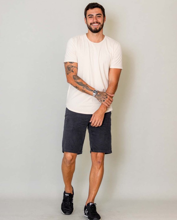 Encontraproduto.com.br - Bermuda Masculina Colors - Linha Man Style  21705 Chumbo