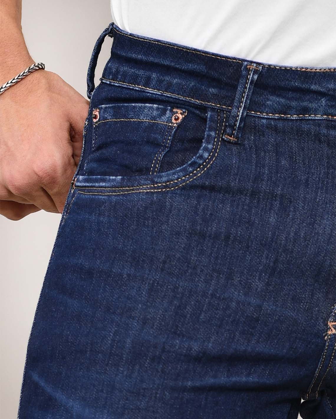 Encontraproduto.com.br - Calça Jeans Masculina Super Skinny  22318 Escura