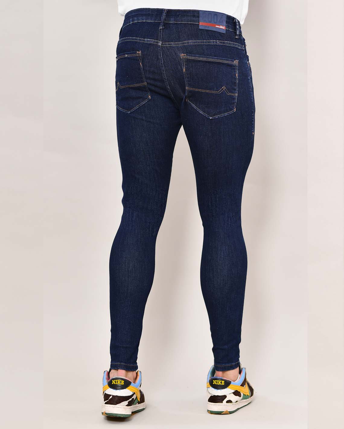 Encontraproduto.com.br - Calça Jeans Masculina Super Skinny  22318 Escura