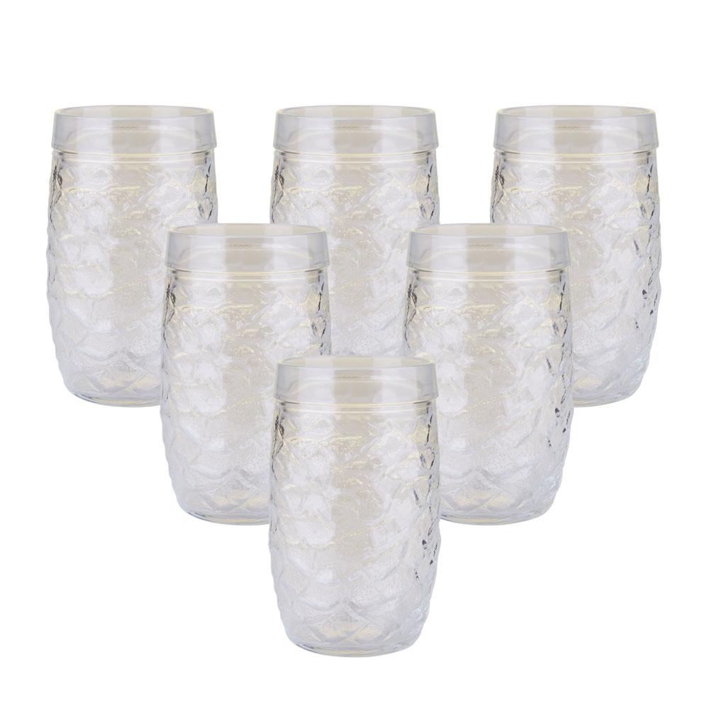 Conjunto Copo Vidro 320Ml Wheaton Brasil Amazonas 6 Unidades