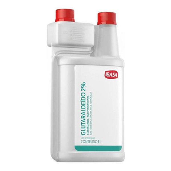 Desinfetante Glutaraldeido 2% Ibasa 1 L Amonia Quaternaria