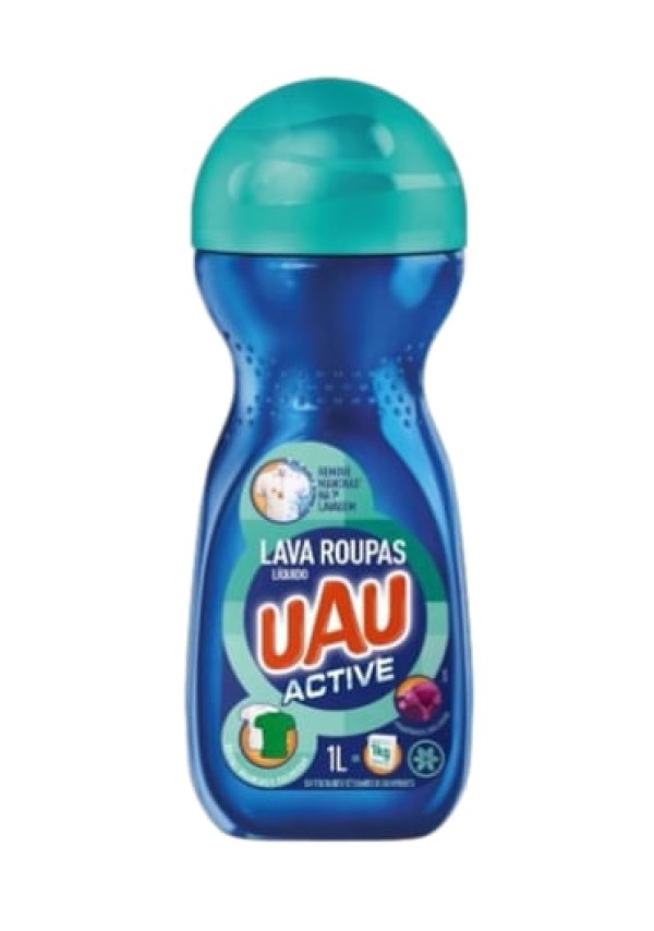 Encontraproduto.com.br - Lava Roupas Líquido Uau Active Frasco 1 L