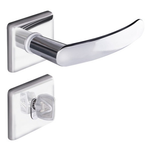 Fechadura Alavanca Wc Premium Quadrada 2800/81 Ip Aliança