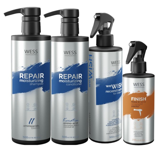 Wess Repair SH 500ml+Cond 500ml+WeWish 500ml+Finish 250ml