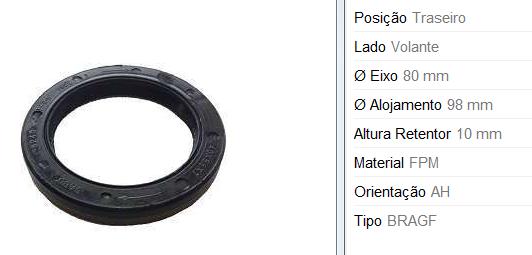 Encontraproduto.com.br - Retentor Virabrequim Lado Volante Celta Onix Palio 2003 a 2022 Sabó 02702BRAGF