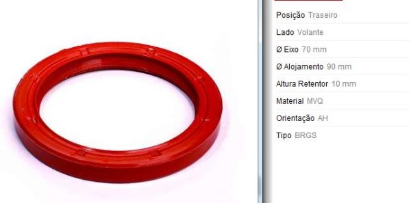 Encontraproduto.com.br - Retentor Volante Motor Fusca,Corcel I