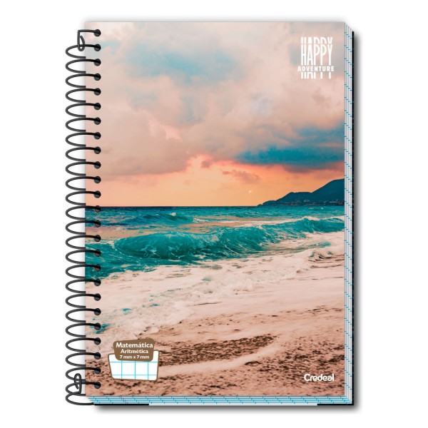 Encontraproduto.com.br - Caderno Universitário Happy 80F/1 Matéria Credeal