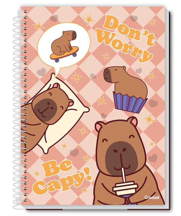 Encontraproduto.com.br - Caderno Espiral Universitário Be Capy 20 Matérias 280 Folhas - CREDEAL