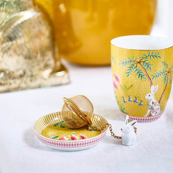 Encontraproduto.com.br - Mini Prato Amarelo La Majorelle 9 cm