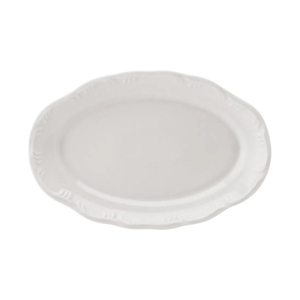 Travessa rasa em porcelana Schmidt Pomerode 28,5cm