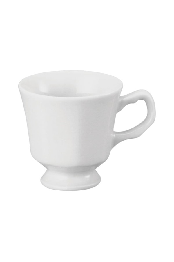 Encontraproduto.com.br - Xícara de Café Schmidt Prisma em Porcelana com Pires Branca 70ml