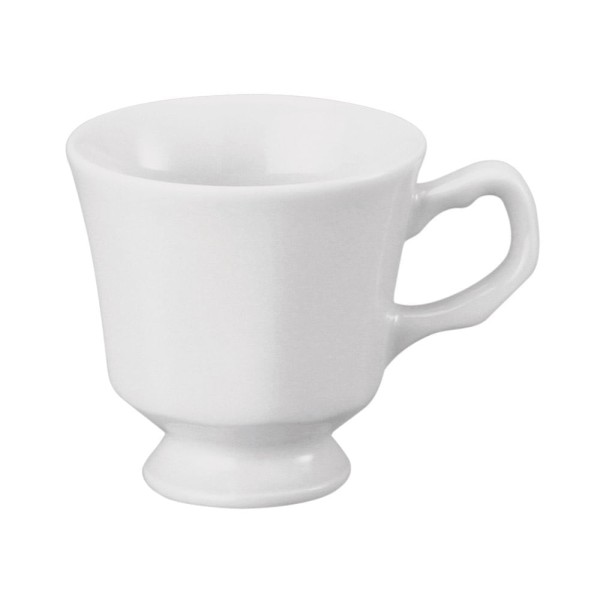 Encontraproduto.com.br - Xícara de Café Schmidt Prisma em Porcelana com Pires Branca 70ml