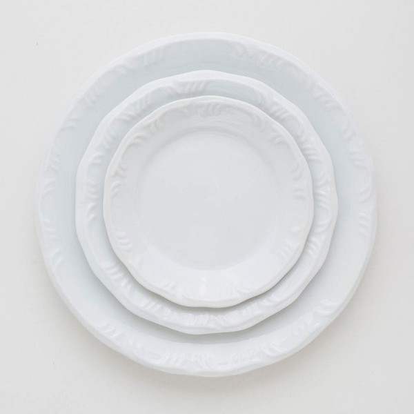 Encontraproduto.com.br - Conjunto com 6 Pratos Rasos Schmidt Pomerode em Porcelana 26 cm - Branco